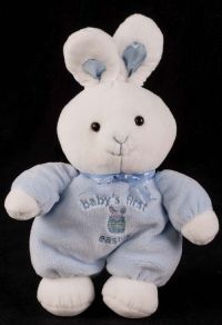 Carters Bunny Rabbit Babys First Easter Plush Lovey Rattle